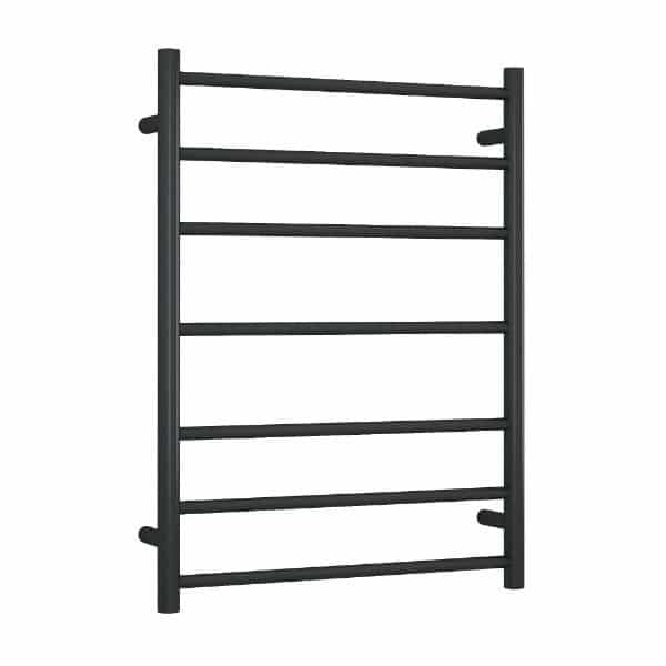 SR4412B 12Volt Matt Black Round Heated Ladder Rail