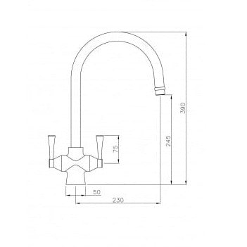Turner Hastings Gosford Double Sink Mixer –