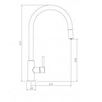 Turner Hastings Naples Pull Out Sink Mixer –