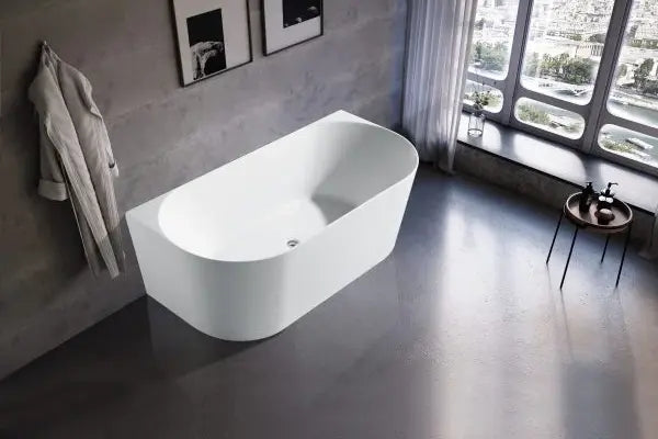 Urban Life D Shape Back To Wall Freestanding Bath - Reno Spares