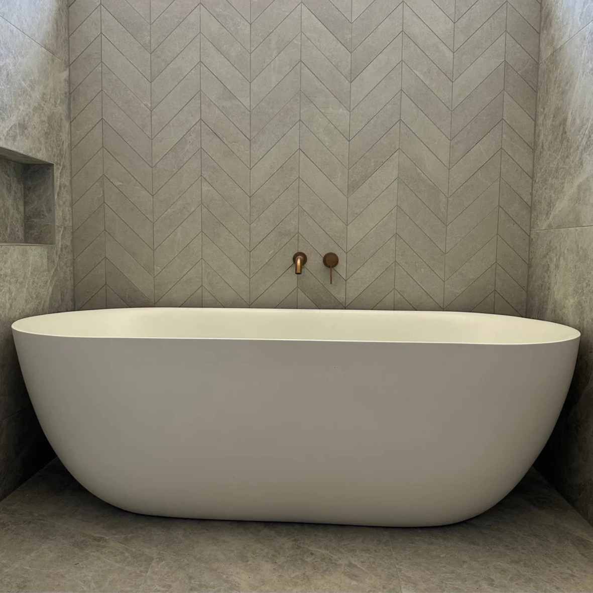 Soho 1700x750 Freestanding Bath Matte White