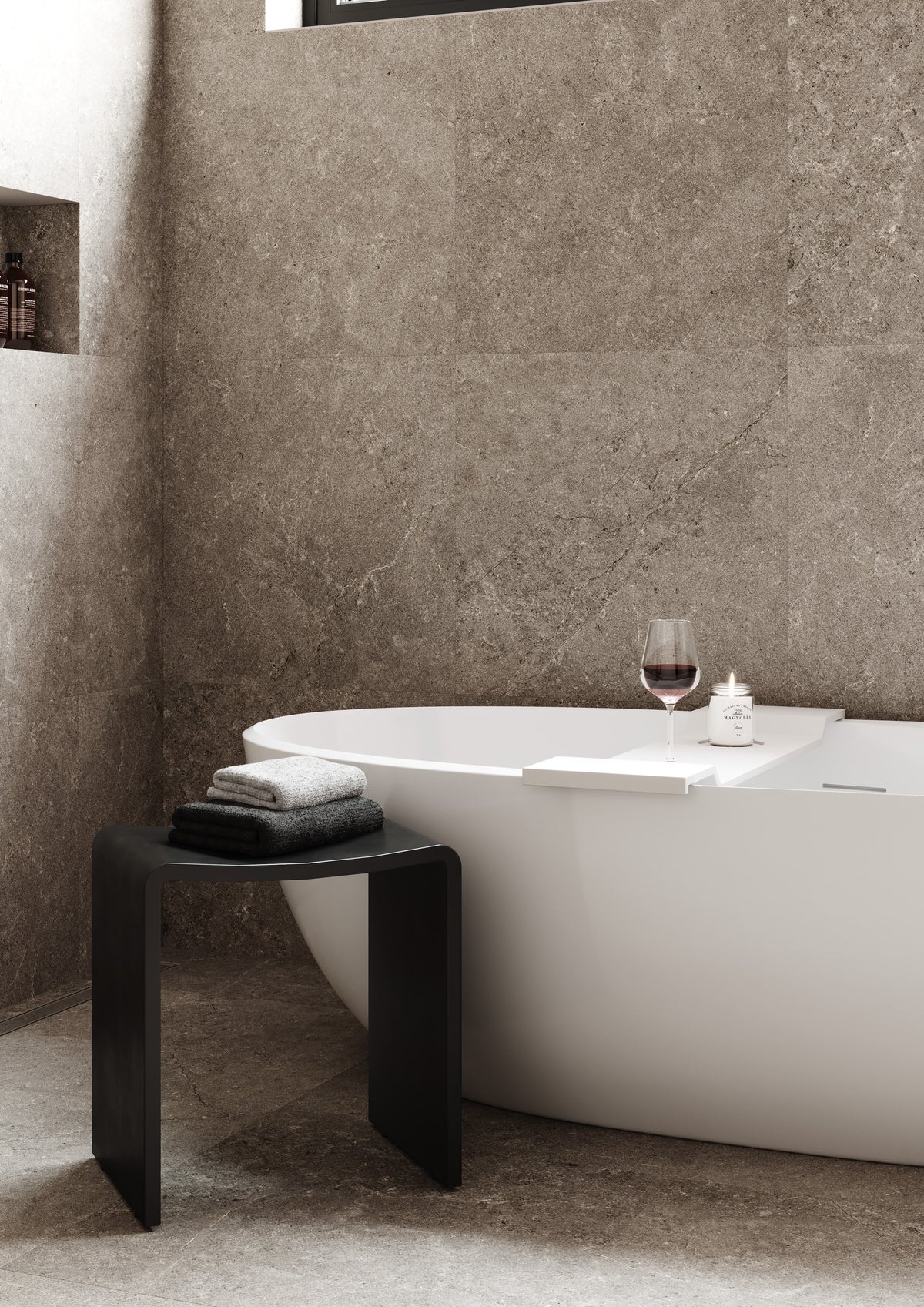 Willow Solid Surface Shower Stool