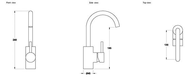 Brodware City Stik Basin Mixer - Reno Spares