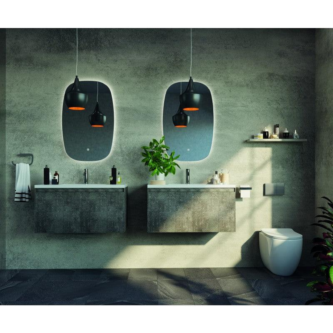 Belbagno Q-Line Backlit Led Mirror 90Cm X 58Cm