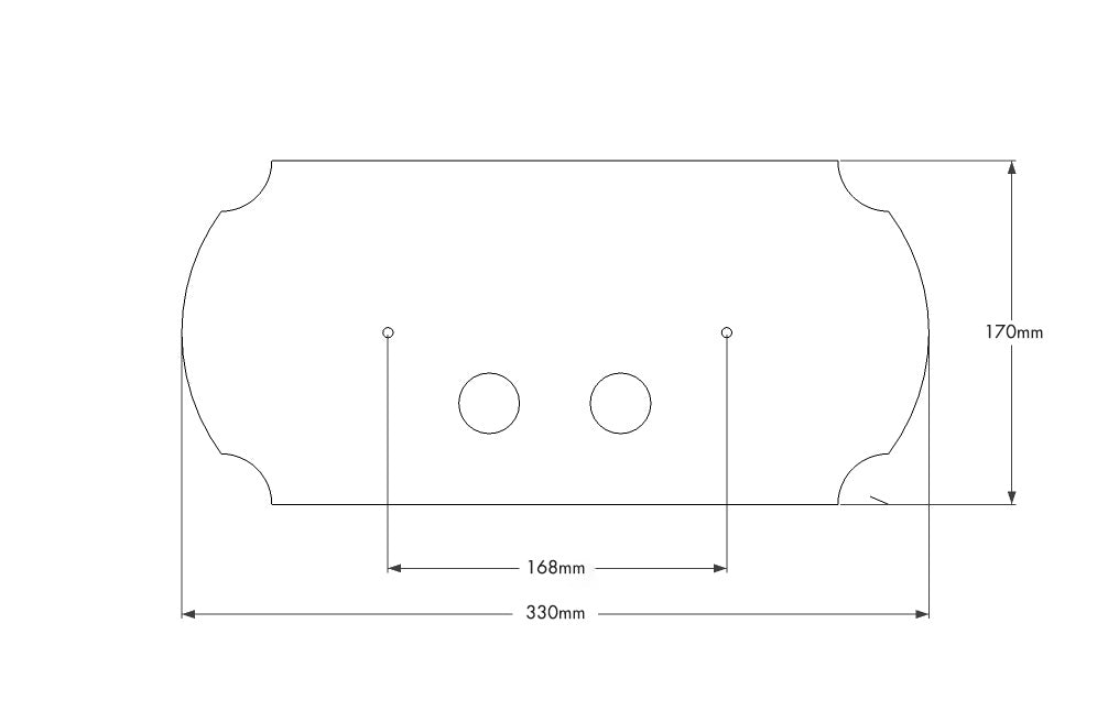 Claremont Chrome Flush Plate