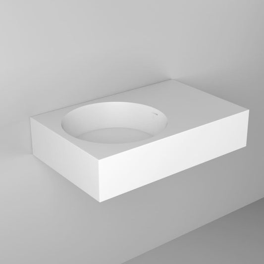 ABI Interiors Coco Wall-Mounted Basin - Matte White - Reno Spares