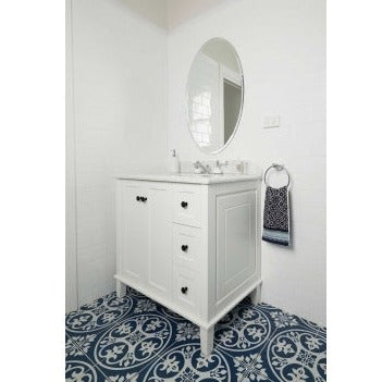 Turner Hastings Coventry 90x55 White Vanity with Marble Top