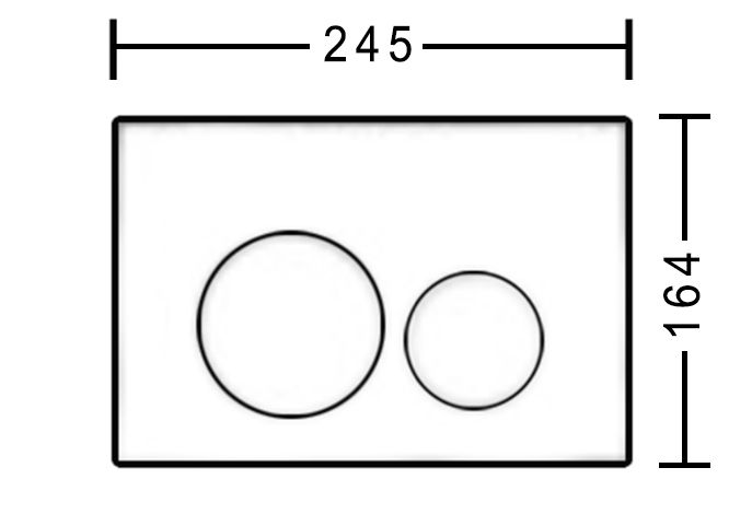 Inspire Dual Flush Plate Round Chrome