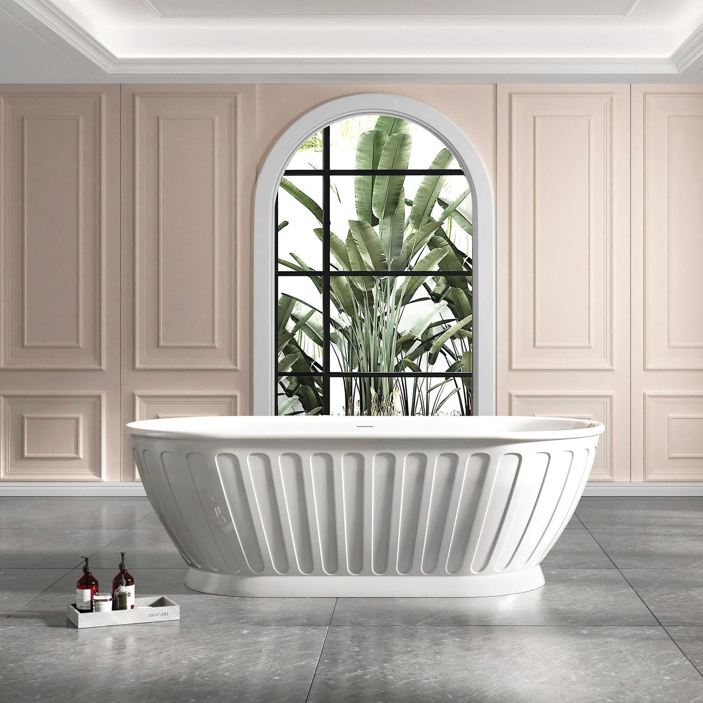 Attica Kensington 1700 Gloss White Bath with Overflow
