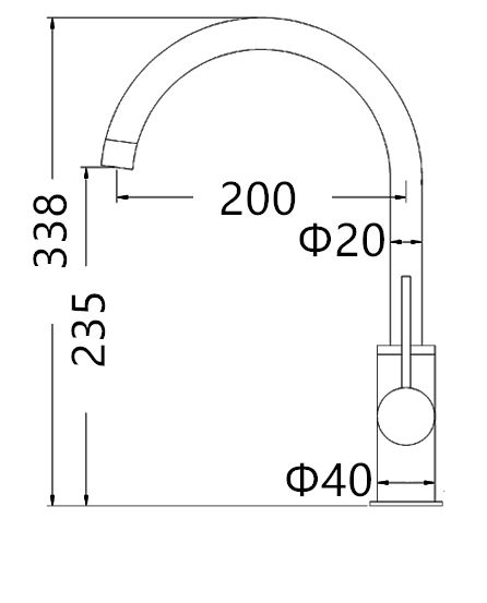 Roul Lead Free Kitchen Sink Mixer Gun Metal