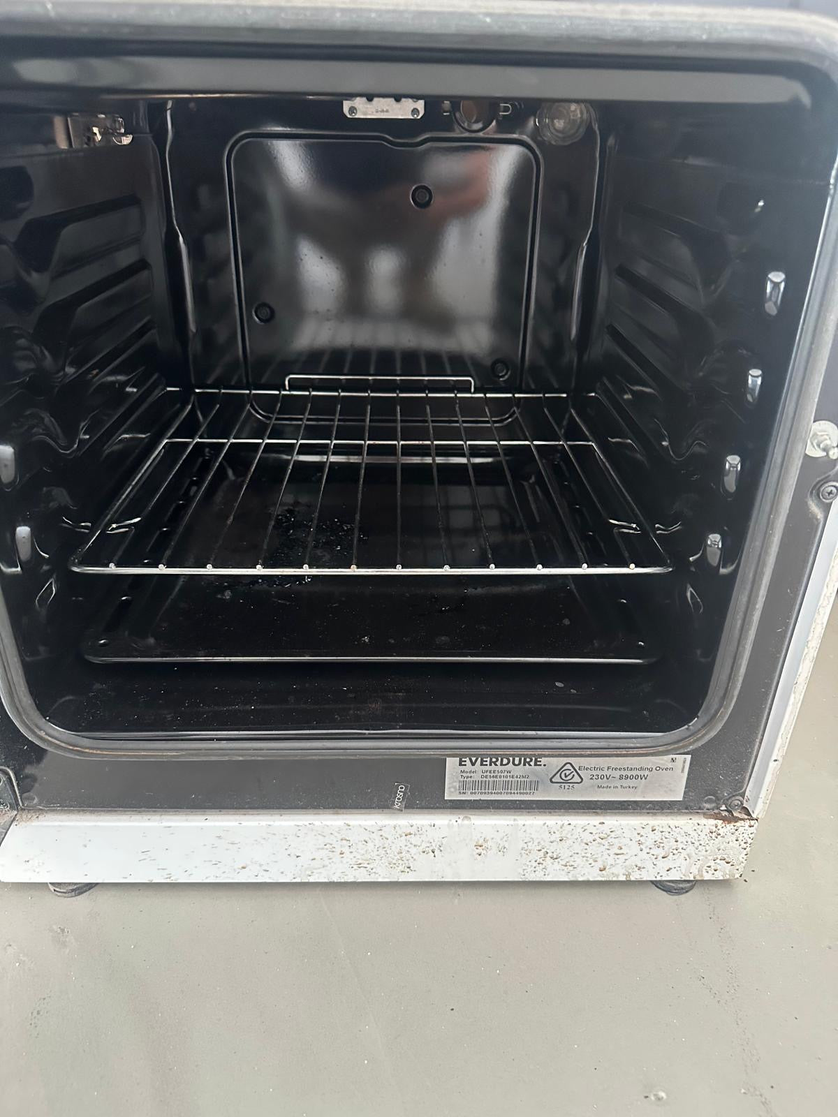 Everdure UFEE507W 50 cm White Freestanding Electric Cooker β Tested n Approved by Qualified Trade