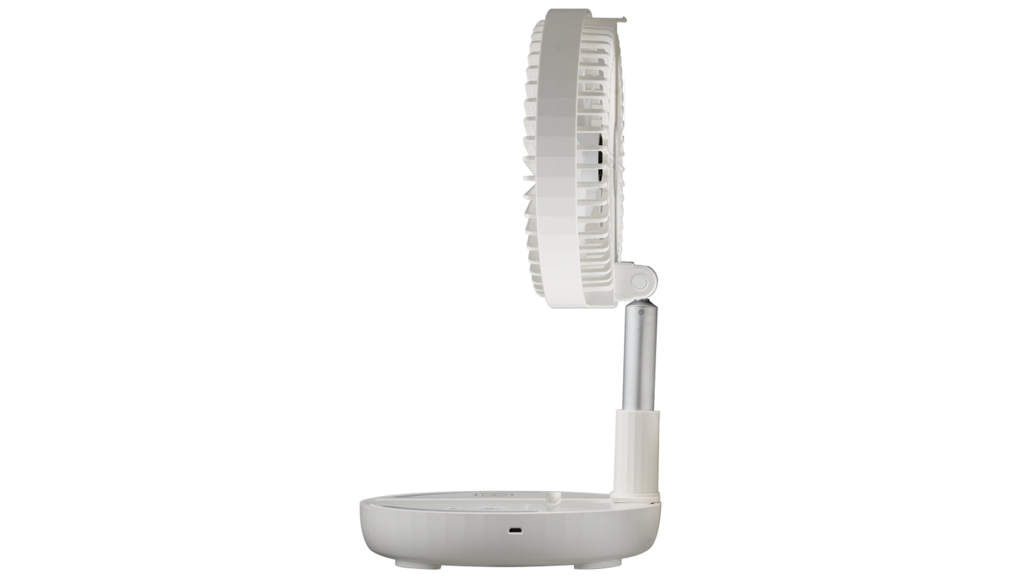 Goldair Platinum 18cm Rechargeable Desk Fan with Wireless Charger - Reno Spares