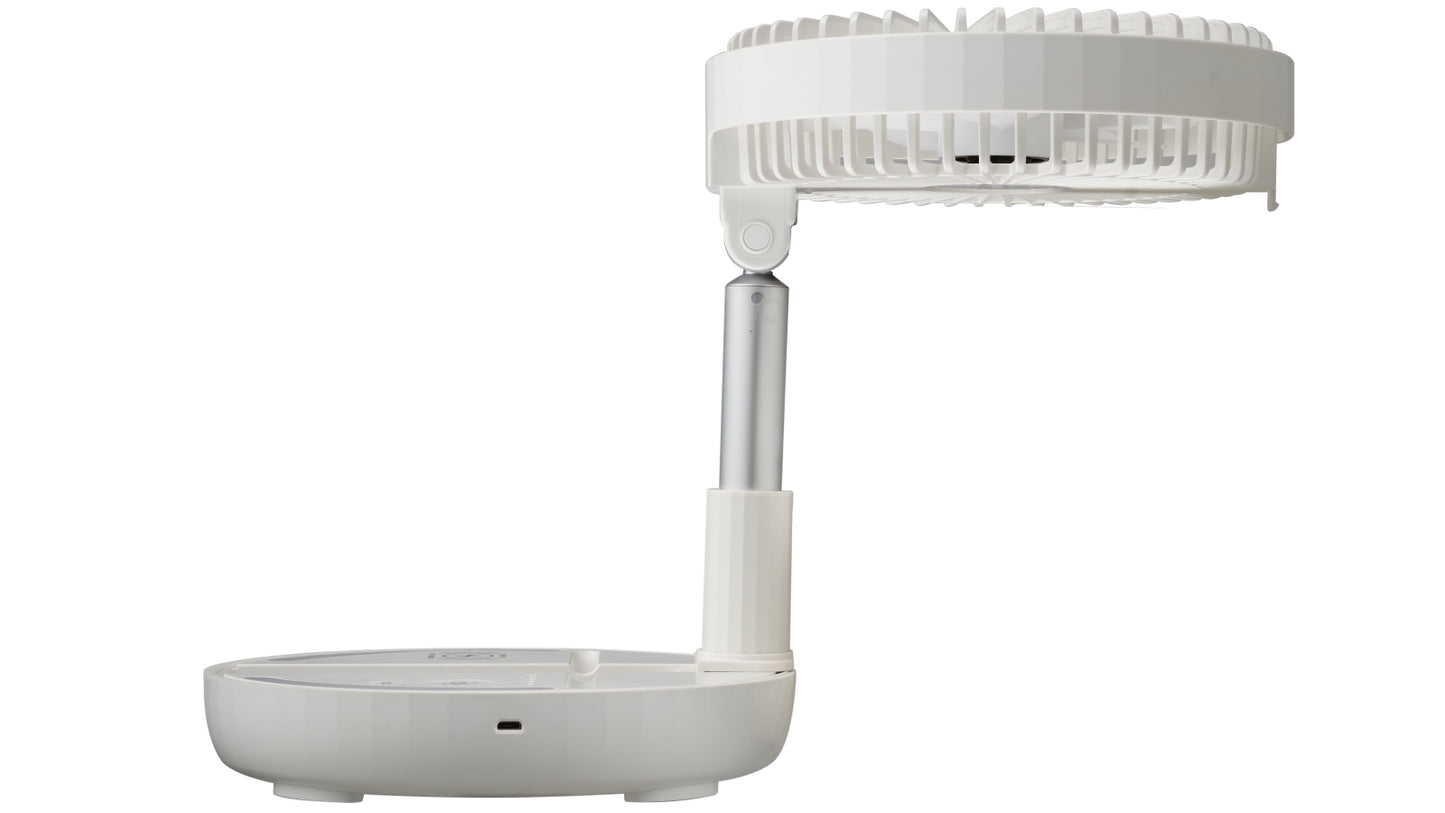 Goldair Platinum 18cm Rechargeable Desk Fan with Wireless Charger - Reno Spares