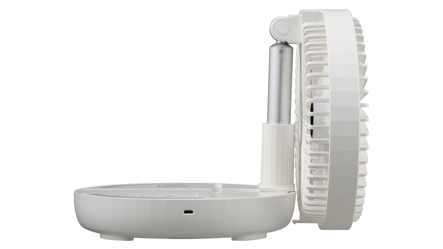 Goldair Platinum 18cm Rechargeable Desk Fan with Wireless Charger - Reno Spares