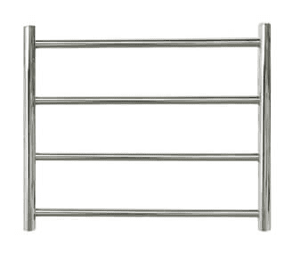 Forme Heated Towel Ladder Round - Brushed Stainless - Reno Spares