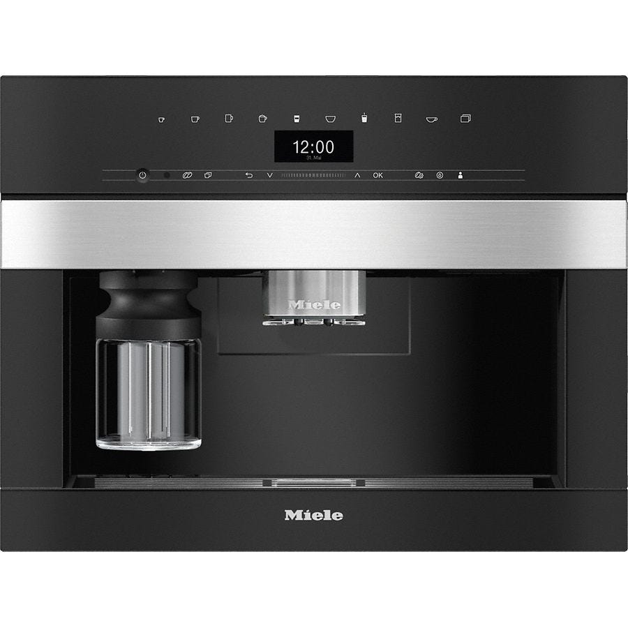 Miele CVA7440CLST PureLine CleanSteel Built In Coffee Machine