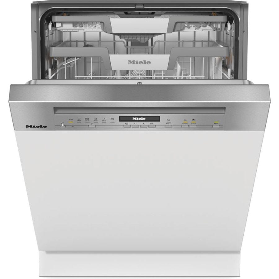Miele G7130SCiCLST CleanSteel Semi-Integrated Dishwasher with AutoDos
