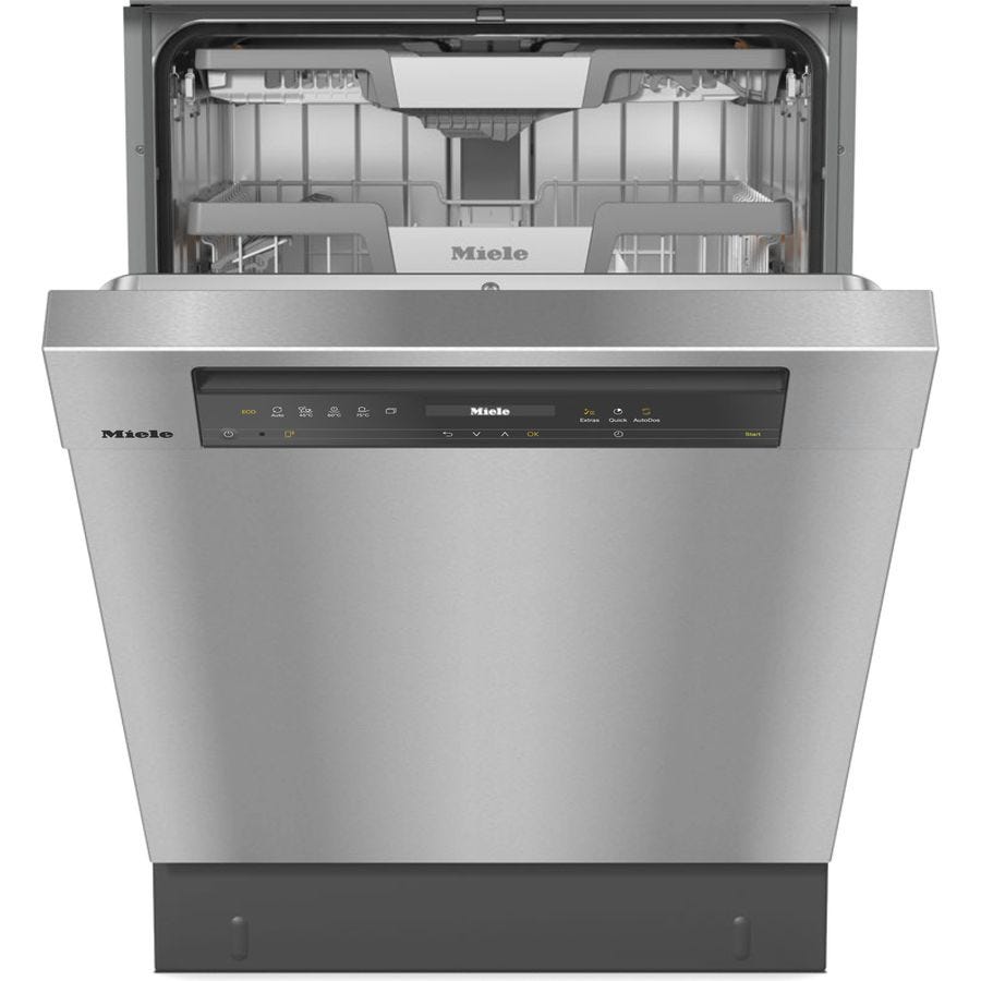 Miele G7609SCUXXLCLST CleanSteel Built Under Dishwasher with AutoDos