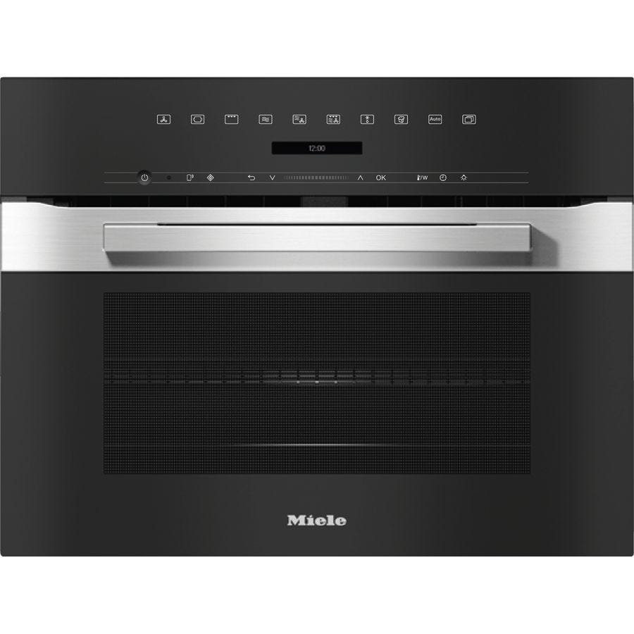 Miele H7240BMCLST 45cm Clean Steel Combination Microwave Oven