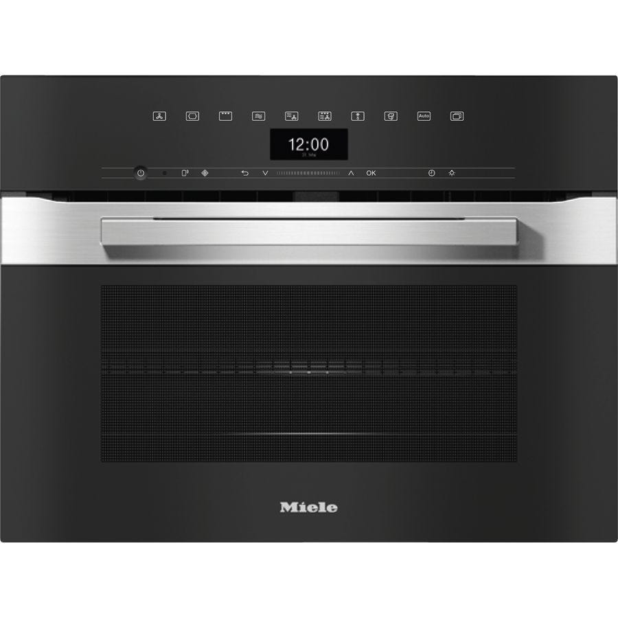Miele H7440BMCLST PureLine 45cm CleanSteel Combination Microwave Oven