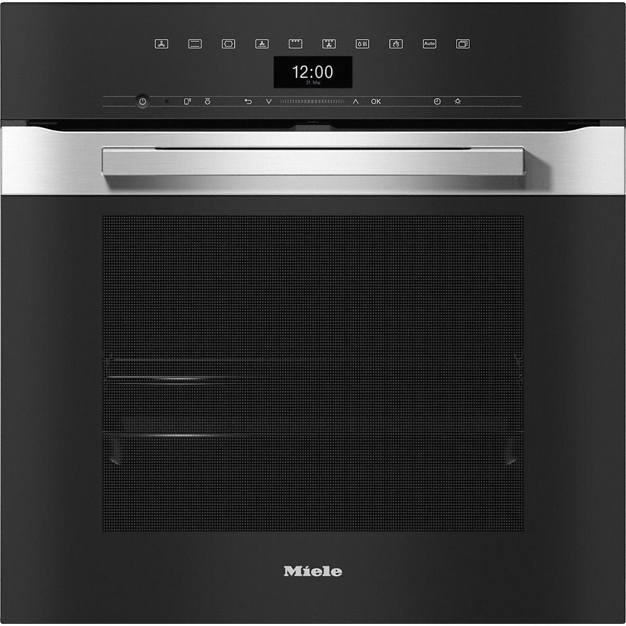 Miele H7464BPCLST 76L CleanSteel Built In Oven