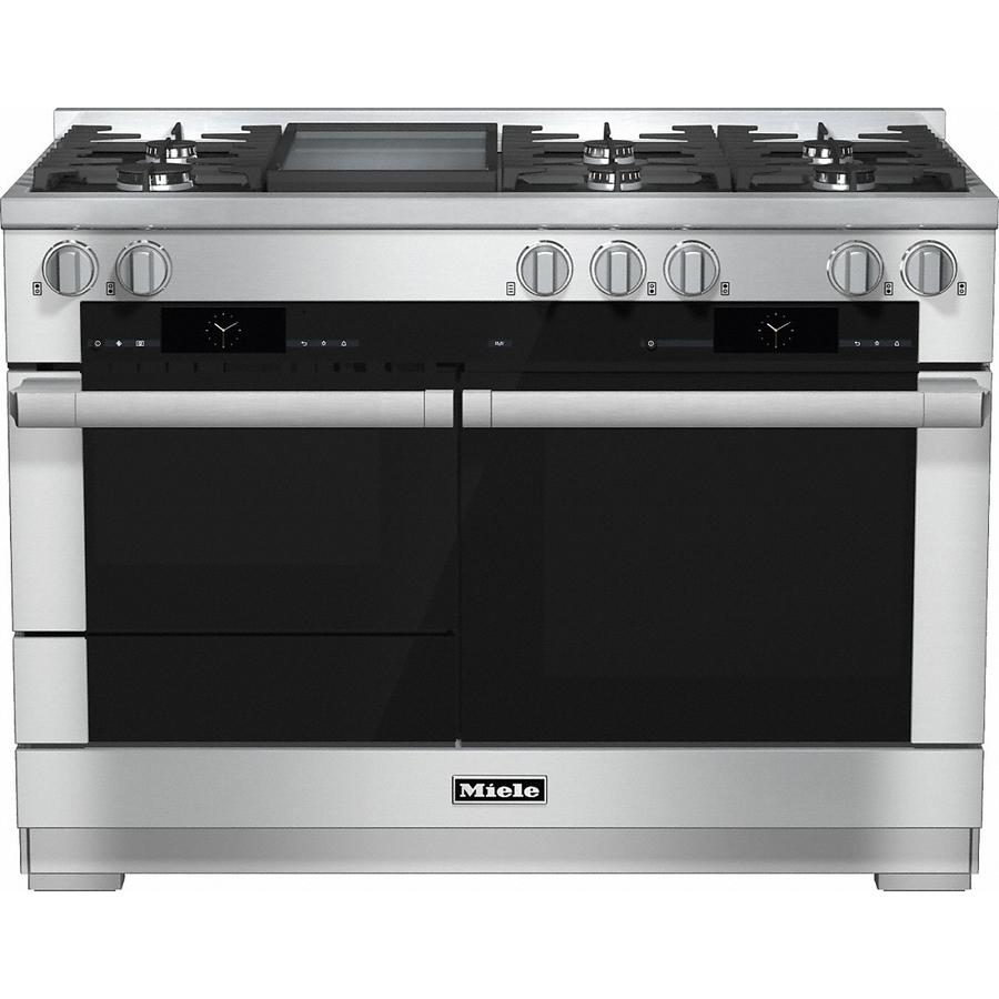 Miele HR1956G 120cm Steel Dual Fuel Freestanding Cooker