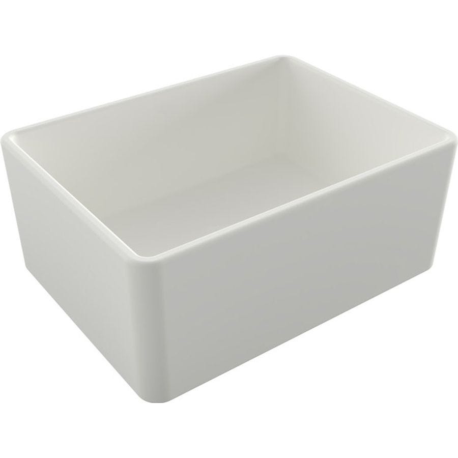 Turner Hastings NO603FSMWOF Novi Single Bowl Fireclay Sink with Overflow