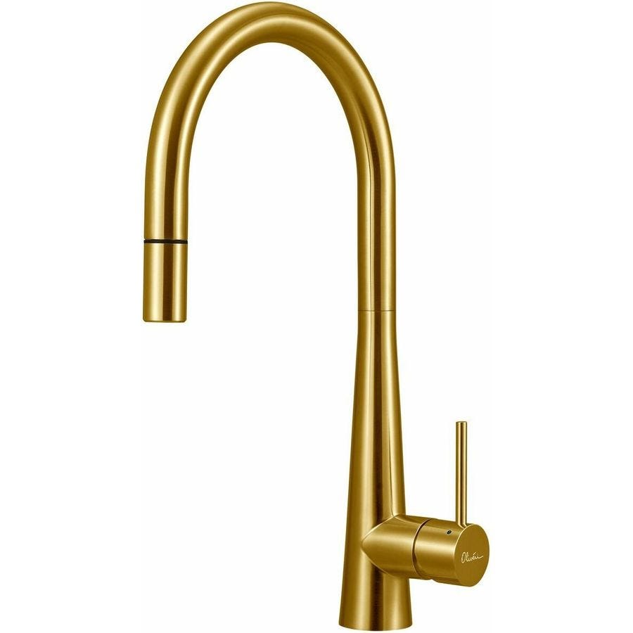 Oliveri SS2525AU Essente Brushed Gooseneck Pull Out Mixer Tap