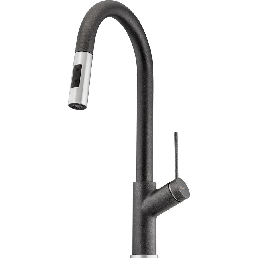 Oliveri VT0426BSTBL Vilo Granite Gooseneck Pull Out Mixer Tap