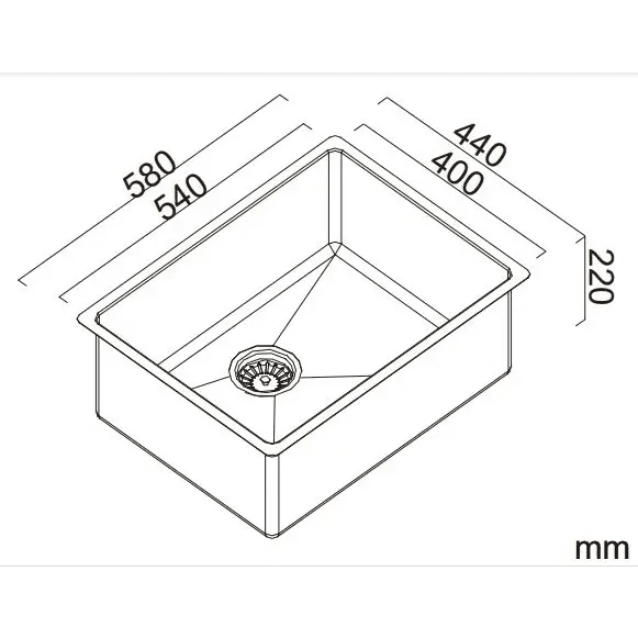 Alfresco 540 Large Bowl Sink - Reno Spares