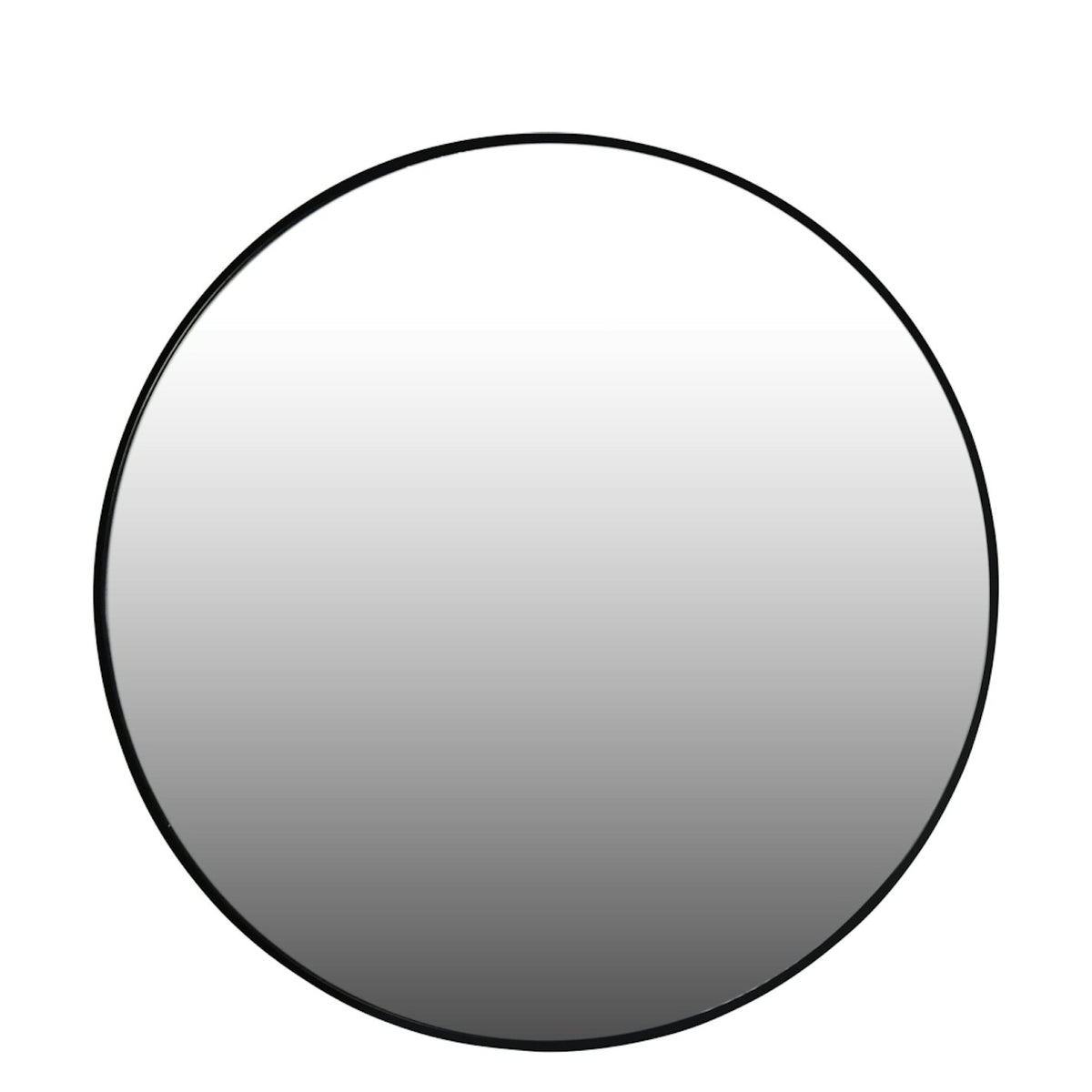Ledin Mirage Round Mirror - Matte Black