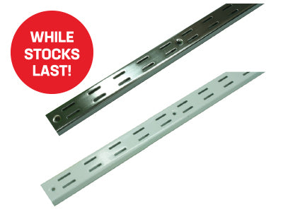Vantage Double Slot Shelf Stripping