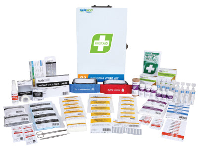 R2 Industra Max First Aid Kit - Metal Cabinet