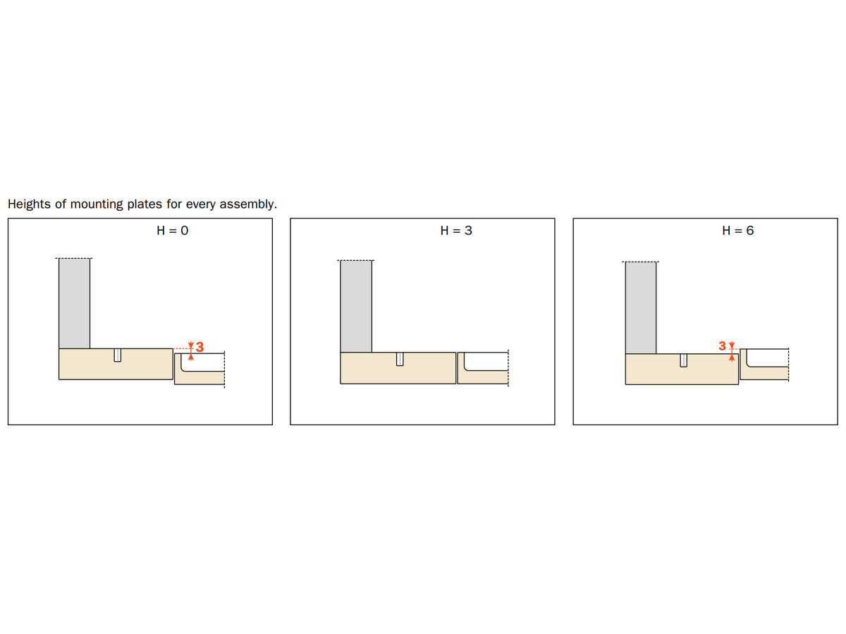 Salice Series 200 90Deg Blind Corner Hinge 45mm