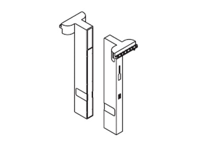 Harn Ritma Cube Square Profile Divider Panel Connector Set White