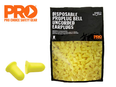 ProBell Disposable Uncorded Earplugs - Bulk Bag