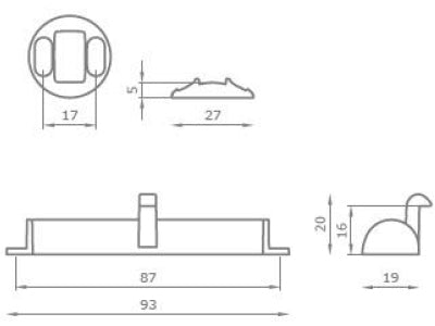 CAPRI Hidden PullOpen Handle - V510
