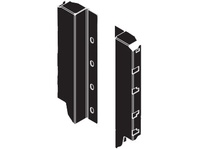 Harn Ritma Cube Rear Fixing Bracket Set K Height- Jet Black
