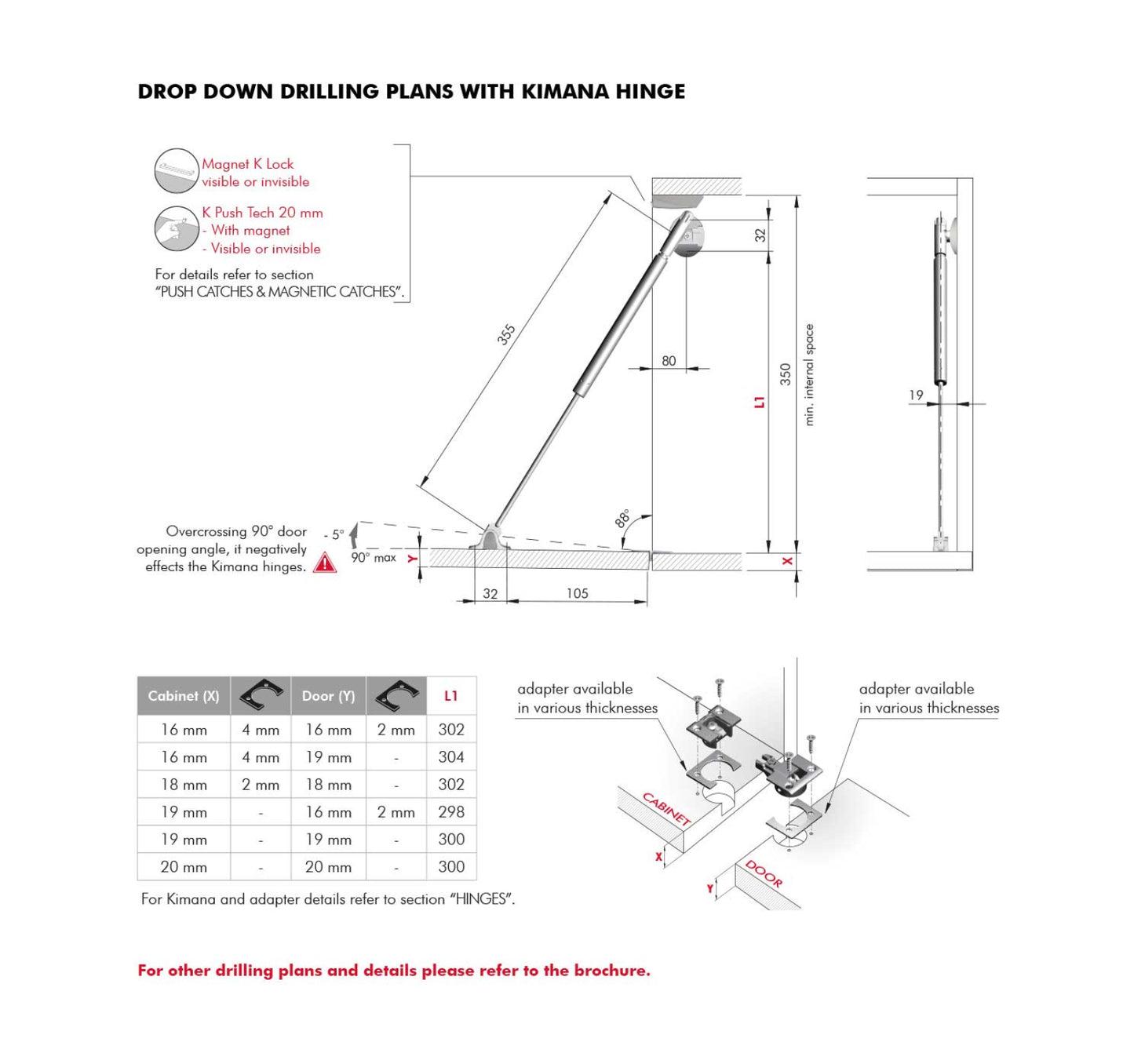 Duras Drop Down Stays