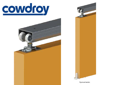 COWDROY Forerunner Single Sliding Door Track System Top Mount Version - 50kg