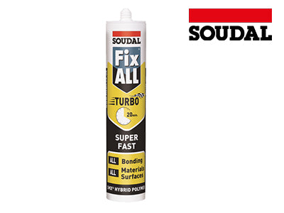 Soudal Fix All Turbo 290ml Cartridge - White