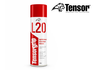 TensorGrip L20 Veneer Spray Contact Adhesive System - 500ml Aerosol - Clear