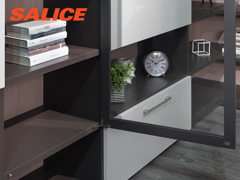 Salice Air Hinge Set - Push To Open - Titanium
