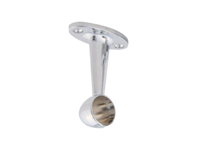 End Pillar For Round Wardrobe Tube - 19mm - Chrome Plated