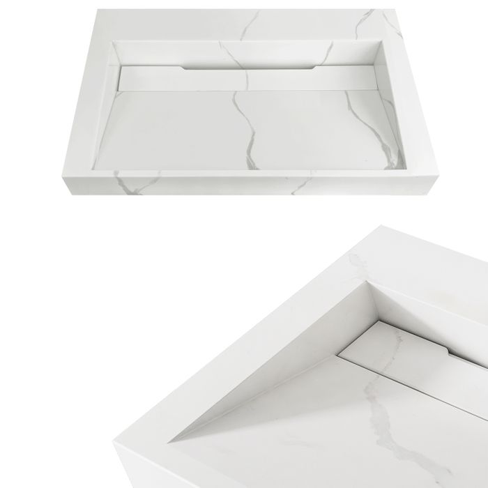 Otti Moonlight Wall Hung Basin 600x460