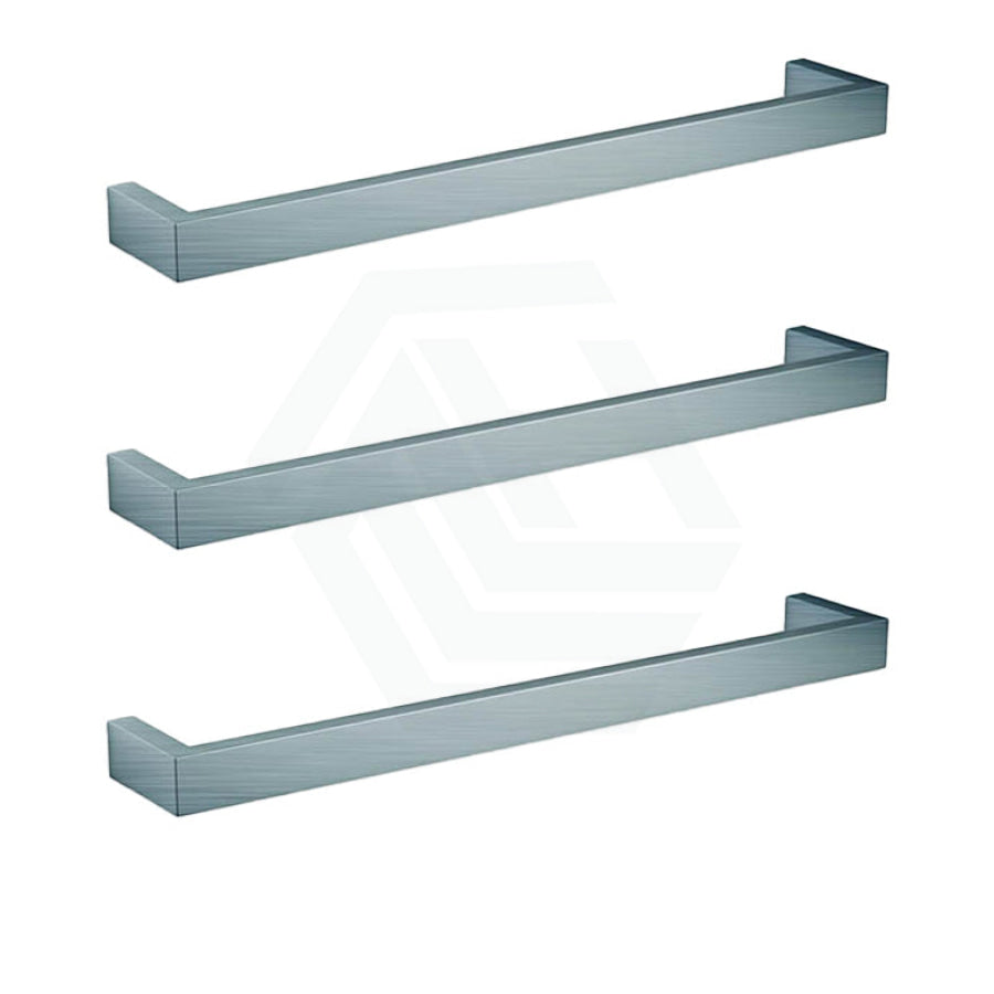 630/830mm ThermoGroup 12V Square 3 Single Bar Heated Towel Rail Variant Colour Available