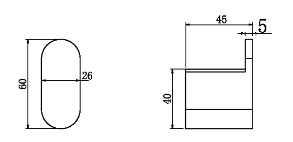 Nero Bianca Robe Hook Brushed / NR9082BG