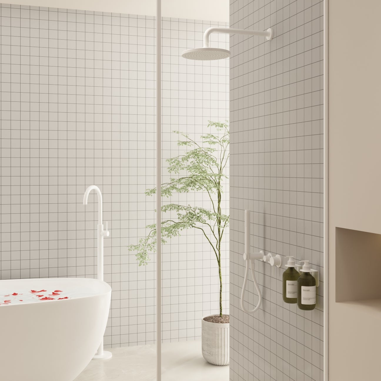 Nero Round Wall Shower Arm