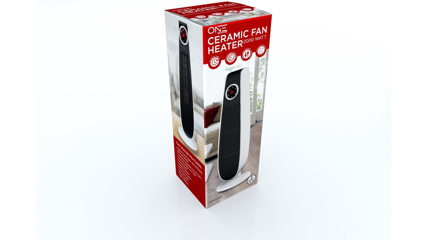 ONE 55cm 2000W Ceramic Tower Heater - Reno Spares