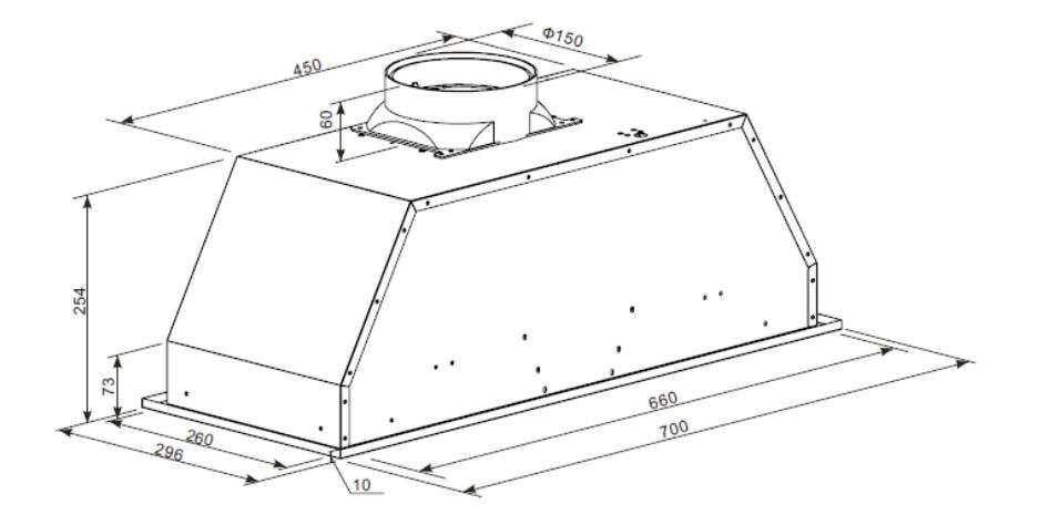 70cm Undermount Rangehood | ORU70XL — Omega Appliances